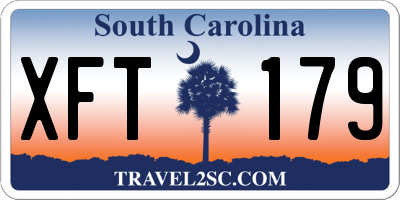 SC license plate XFT179