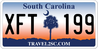 SC license plate XFT199