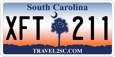 SC license plate XFT211