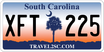 SC license plate XFT225