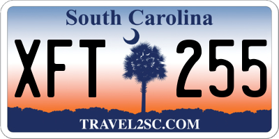 SC license plate XFT255