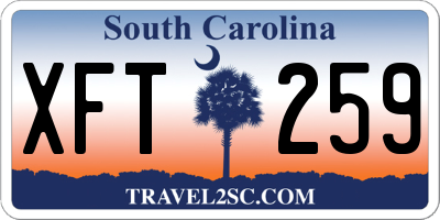 SC license plate XFT259