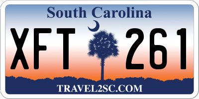 SC license plate XFT261