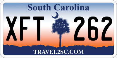 SC license plate XFT262