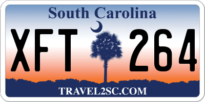 SC license plate XFT264