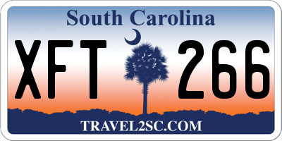 SC license plate XFT266