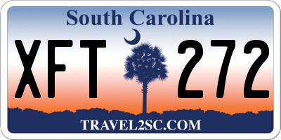 SC license plate XFT272