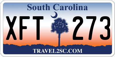 SC license plate XFT273