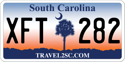 SC license plate XFT282