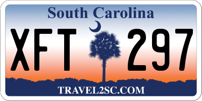 SC license plate XFT297
