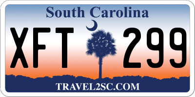 SC license plate XFT299