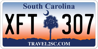SC license plate XFT307