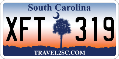 SC license plate XFT319