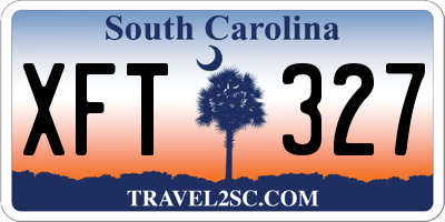 SC license plate XFT327