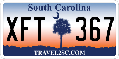 SC license plate XFT367