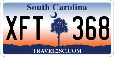 SC license plate XFT368