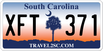 SC license plate XFT371