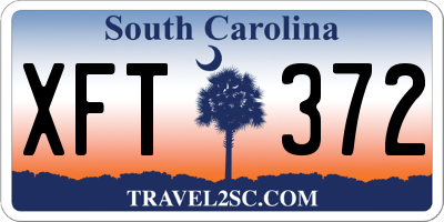 SC license plate XFT372