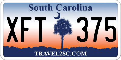 SC license plate XFT375