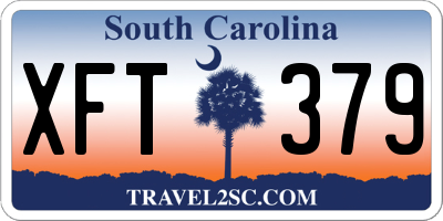 SC license plate XFT379
