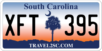 SC license plate XFT395