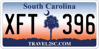SC license plate XFT396