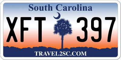 SC license plate XFT397