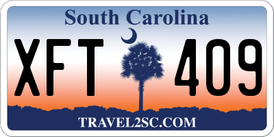 SC license plate XFT409