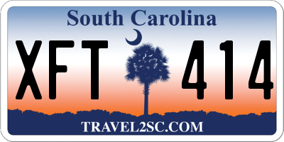 SC license plate XFT414