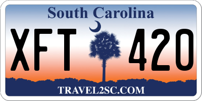 SC license plate XFT420