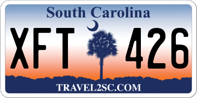 SC license plate XFT426