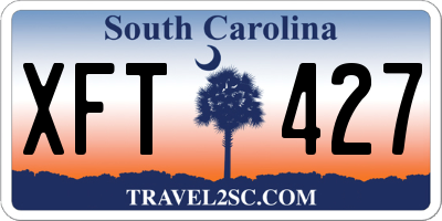 SC license plate XFT427