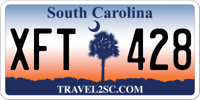 SC license plate XFT428