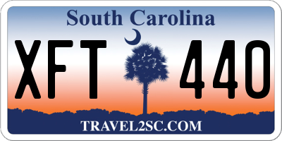SC license plate XFT440