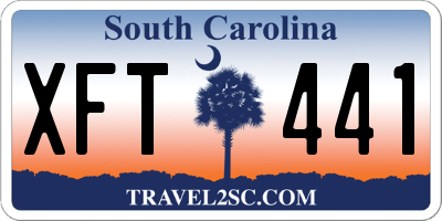 SC license plate XFT441