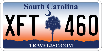 SC license plate XFT460