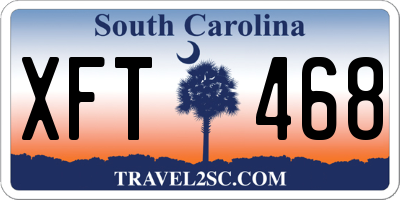 SC license plate XFT468