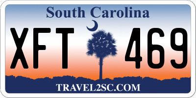 SC license plate XFT469