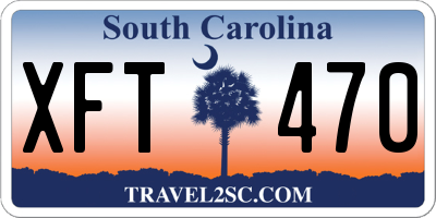SC license plate XFT470