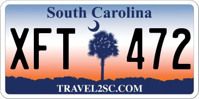 SC license plate XFT472
