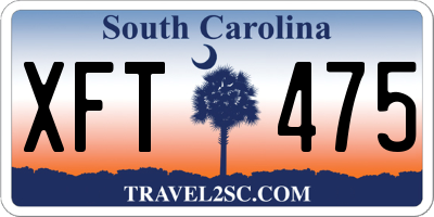 SC license plate XFT475