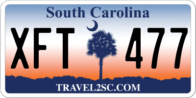 SC license plate XFT477