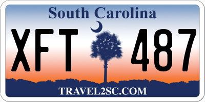SC license plate XFT487