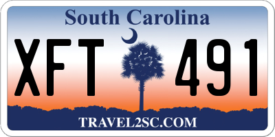 SC license plate XFT491