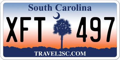 SC license plate XFT497