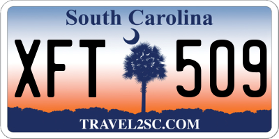 SC license plate XFT509