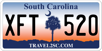 SC license plate XFT520