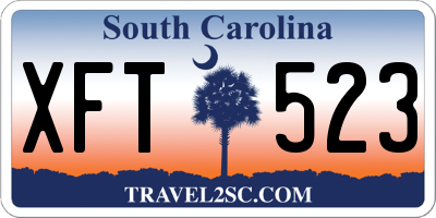 SC license plate XFT523
