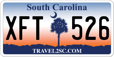 SC license plate XFT526