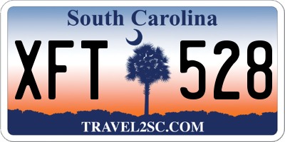 SC license plate XFT528